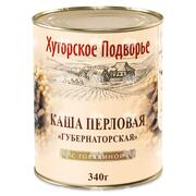 Каша перловая "Губернаторская" с говядиной, СТО, 340 г, ж/б, без ключа