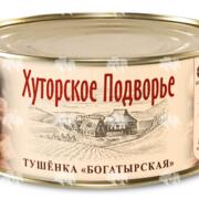Тушёнка "Богатырская", СТО, 325 г, ж/б, без ключа